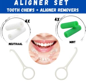 4x2 Orthodontische Aligner Set - Orthodontic Chewies and Aligner Removers - Beugelverzorging - Invisalign